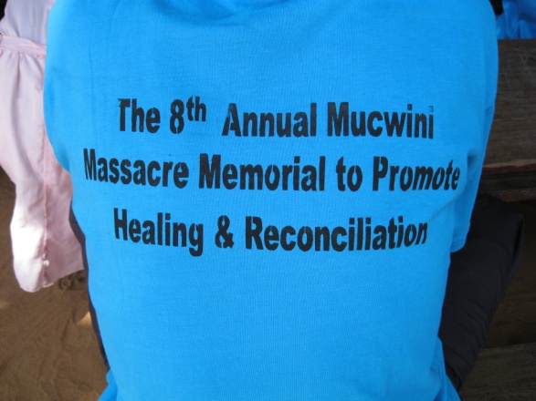 A community member during the Mucwini massacre memorial service, 2010