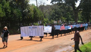 "We leave our doors open at night." - Families of the missing march on the International Day Against Enforced Disappearances in Gulu, 30 August 2013