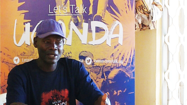 Justin Ocan of Lukodi speaks during a press conference to launch Let's Talk, Uganda at Northern Uganda Media Club in Gulu, 1 June 2016.